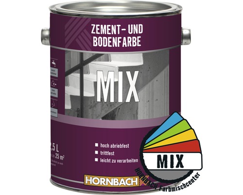 Zementfarbe Bodenfarbe im Wunschfarbton 750 ml