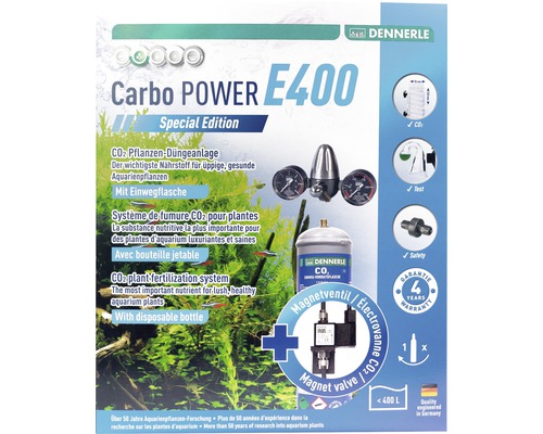 CO2 Pflanzen-Dünge-Set DENNERLE Einweg Carbo POWER E400 Special Edition
