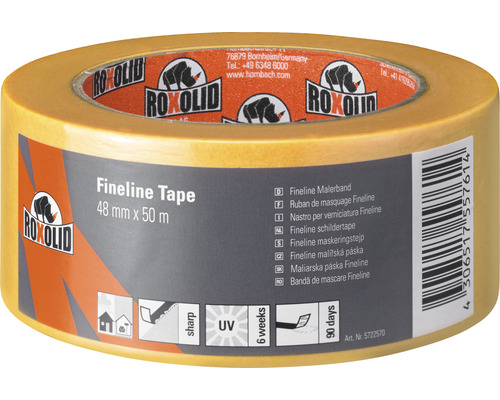 ROXOLID Fineline Tape Kreppband Washitape gold 48 mm x 50 m-0