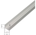 U-Profil Aluminium silber 8,9x10x1,5 mm, 1 m