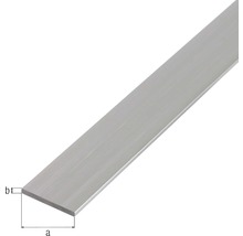 Flachstange Aluminium silber 40x3 mm, 2 m-thumb-1