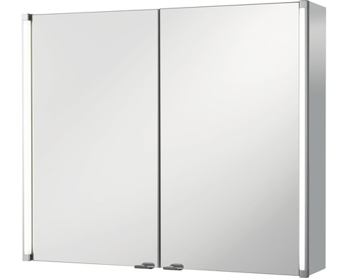 Spiegelschrank basano Salenta 80x67x16,5 cm grau 2türig IP 20
