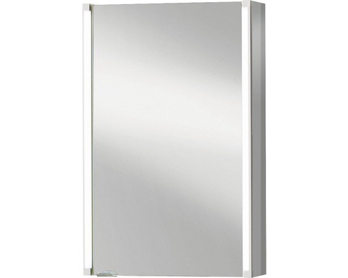 Spiegelschrank basano 42,5 x 16,5 x 67 cm grau 1-türig LED IP 20