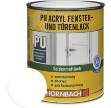 HORNBACH PU Acryllack Fensterlack-Türenlack seidenmatt weiß 750 ml-thumb-0