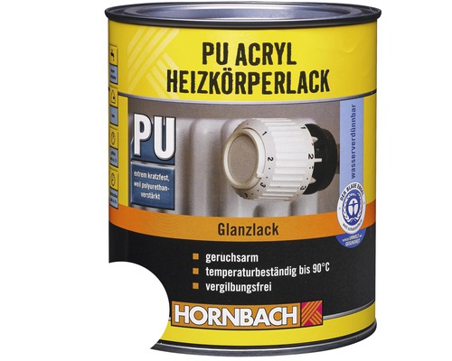 PU Acryllack-Heizkörperlack glänzend weiß 750 ml