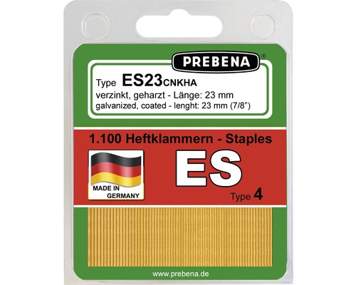 Heftklammern Prebena Type ES23CNKHA-B 1.100 St.