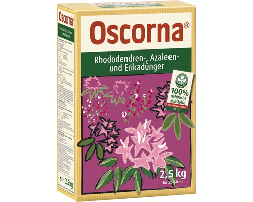 Rhododendron, - Azaleen, und Erikadünger Oscorna organischer Dünger 2,5 kg
