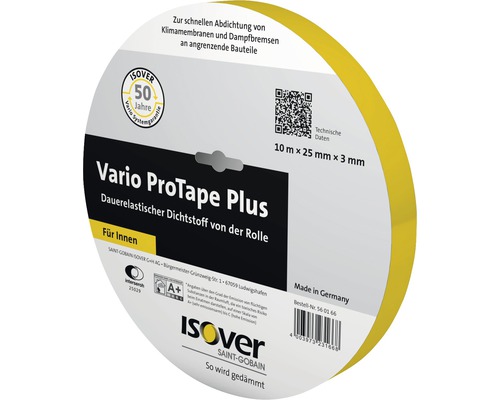 ISOVER Dauerelastischer Dichtstoff Vario® ProTape Plus von der Rolle für innen 10 m x 25 mm