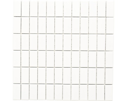 Keramikmosaik ST 375 weiß 30x30 cm