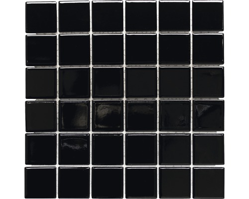 Keramikmosaik CD 190 schwarz 30x30 cm