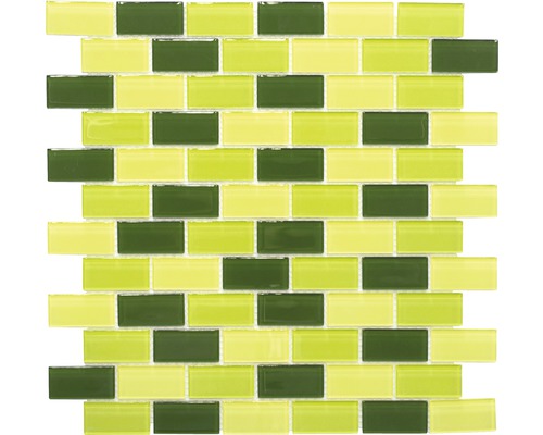 Glasmosaik CM B454 mix grün 32,2x31 cm