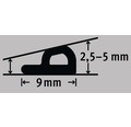 fix-o-moll P-Profildichtung selbstklebend braun 6 m 5,5 x 9 mm