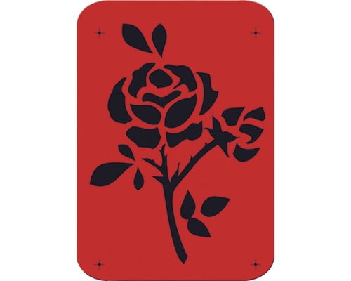 Dekor Schablone Rose