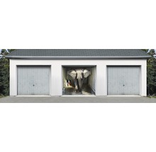 Garagentorplane Moving Elephant PVC Bedruckt 2450 x 2100 mm inkl. Befestigungsband-thumb-3