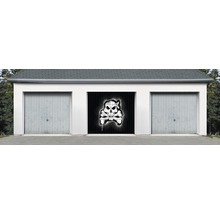 Garagentorplane Skull PVC Bedruckt 2450 x 2100 mm inkl. Befestigungsband-thumb-3