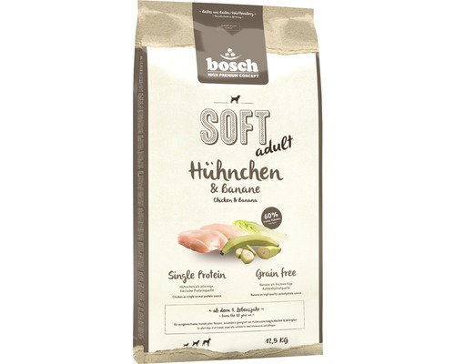 Hundefutter trocken, Bosch Soft Hühnchen & Banane 12,5 kg