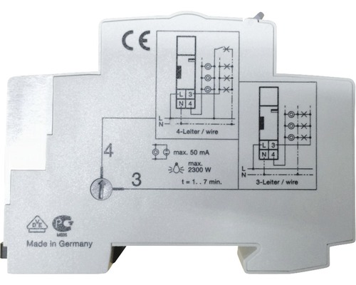 1 Schließer ABB Treppenlicht-Zeitschalter 16A 230V Verteilersicherung E232-230 