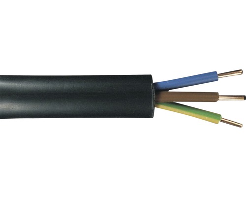 NYY-J 3x1,5 Erdkabel 3G1,5 Kabel 5m/10m/25m/50/100m Erdleitung Elektrokabel 
