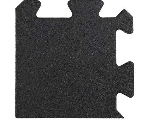 Fallschutzmatte Puzzle Ecke 27x27x2,5 cm schwarz
