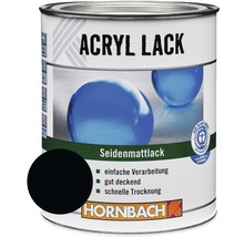HORNBACH Buntlack Acryllack seidenmatt tiefschwarz 375 ml-thumb-0