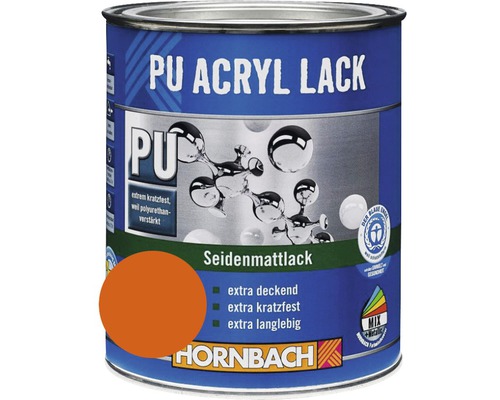 HORNBACH Buntlack PU Acryllack seidenmatt indesit orange 375 ml