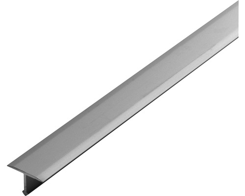 Trenn- und Abdeckprofil Dural T-Floor Aluminium Länge 100 cm Höhe 8 mm Sichtfläche 14 mm Titan