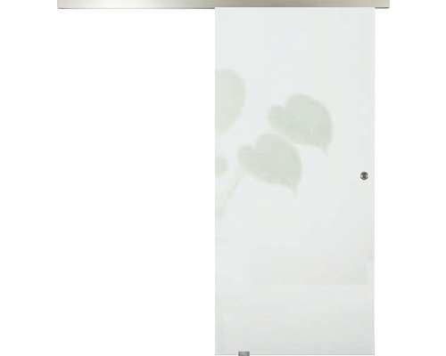 Pertura Glasschiebetürblatt satiniert 2050x820x8 mm für Beschlag Selir links