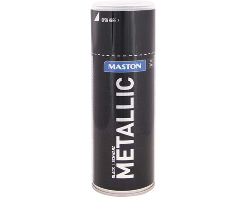 Sprühlack Maston Metallic schwarz 400 ml