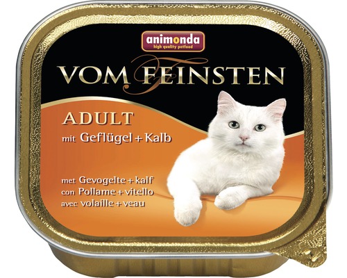 Katzenfutter nass animonda vom Feinsten Geflügel & Kalb 100 g