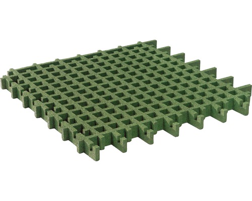 Fallschutzmatte-Rasengitter terrasoft 5 Stück 100x100x4,5 cm grün