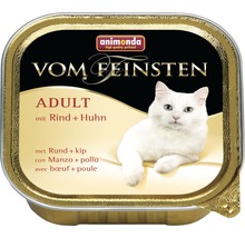 Katzenfutter nass animonda vom Feinsten Adult mit Rind + Huhn 100 g-thumb-0