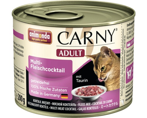 Katzenfutter nass animonda Carny Adult Multi-Fleischcocktail 200 g