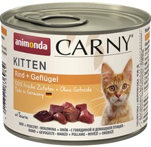 Katzenfutter nass animonda Carny Kitten Rind+Geflügel 200 g-thumb-0