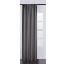 Vorhang mit Universalband Silk off grau 130x280 cm-thumb-0