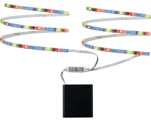 LED Mobil RGB Strip 2x80 cm 1,2W 28 lm 2x48 LED´s unbeschichtet Batteriebetrieb mit Farbwechsel 5V