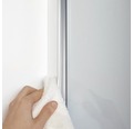 Schiebetür für Nische Breuer Panorama Soft&Silent 120 cm Anschlag rechts Dekor Intima Profilfarbe chrom