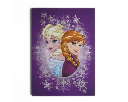Leinwandbild Disney Frozen Die Eiskönigin Elsa & Anna I 50x70 cm-0