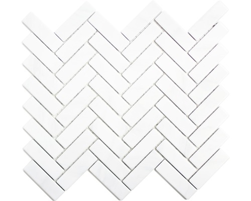 Keramikmosaik HB SO 10 weiß 27,05x31,75 cm