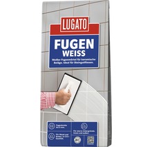 Lugato Fugenmörtel Fugenweiss für keramische Beläge weiss 1 Kg-thumb-2