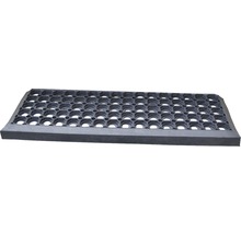 Gummiwabenmatte schwarz Stufenmatte 25x65 cm-thumb-1