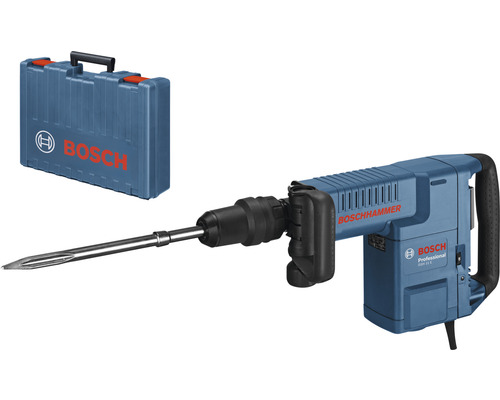 Schlaghammer mit SDS max Bosch Professional GSH 11 E inkl. Zusatzhandgriff und Handwerkerkoffer