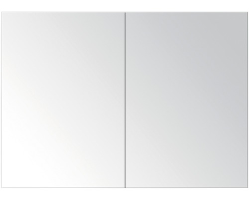 Spiegelschrank 2-türig mit Doppelseitige Spiegeltüren Anthrazit matt 100x65x13 cm
