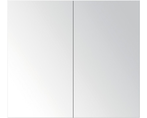 Spiegelschrank 2-türig mit Doppelseitige Spiegeltüren Graueiche 70x65x13 cm