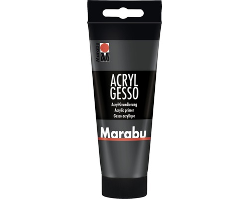 Marabu Künstler- Acrylfarbe Acryl Gesso 812 schwarz 100 ml