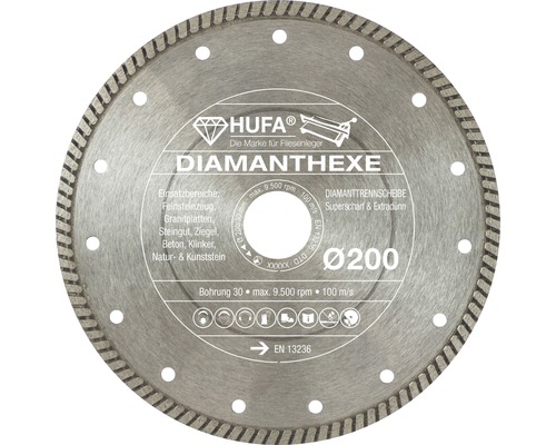 200mm Diamanttrennscheiben Diamantscheiben Fliesen/Beton/Stein 200x22,2mm 